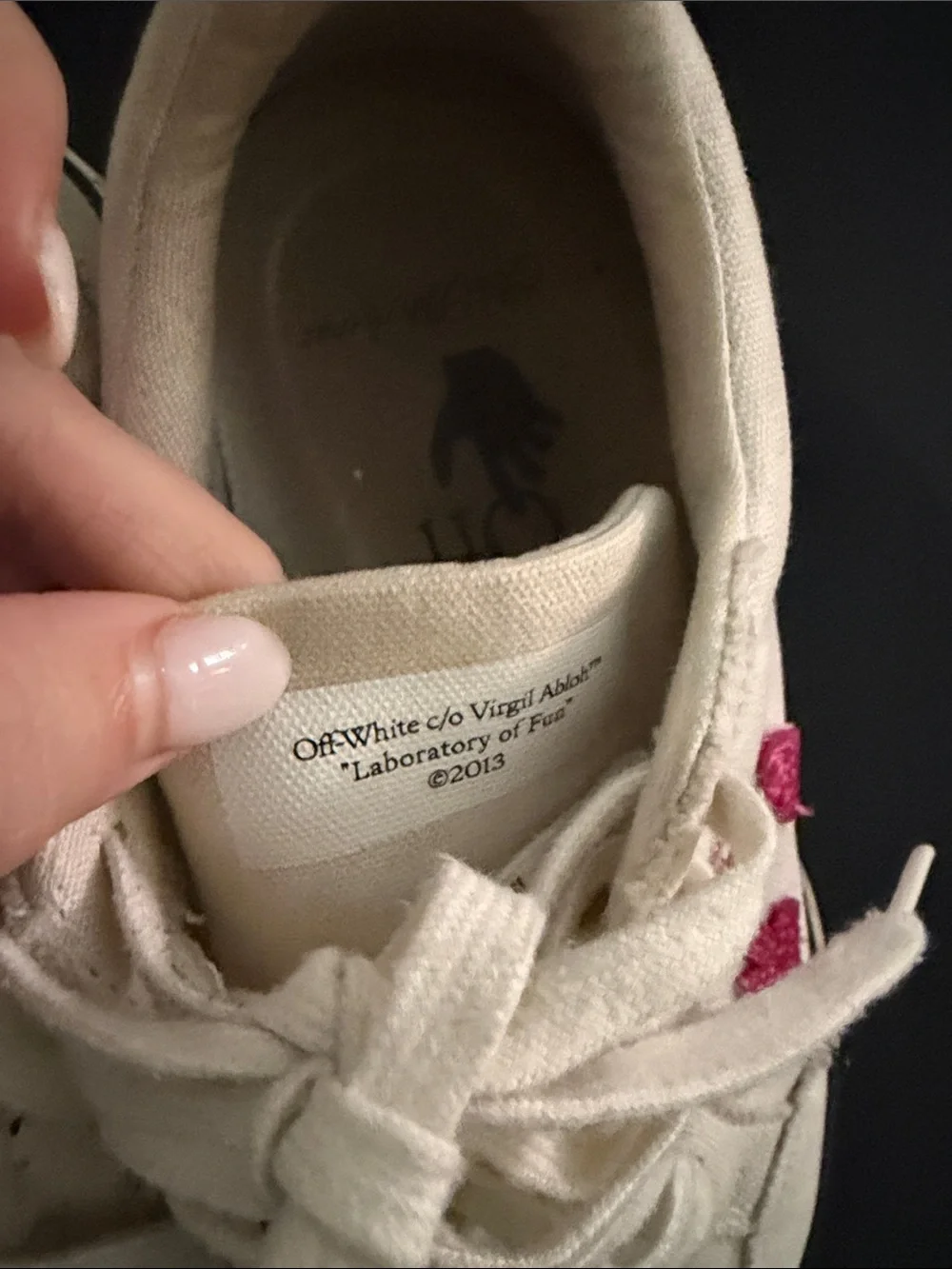 Off-White Low Vulcanized canvas sneakers